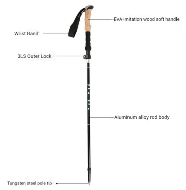 OutdrX 5 Section Trekking Poles for Hunting - Image 4